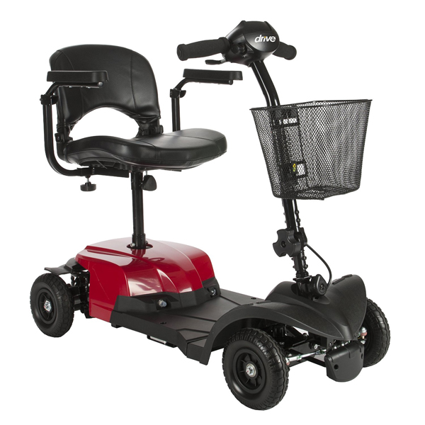 Bobcat X 4-Wheel Scooter - 16.5 Inch Folding Seat - Click Image to Close